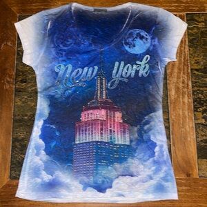 Women Small New York Bling T-Shirt